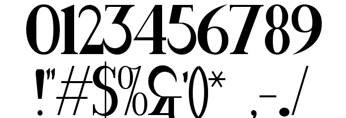 Rider Condensed Bold Font OTHER CHARS