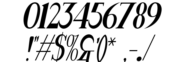 Rider Condensed ExtraBlack Italic Font OTHER CHARS