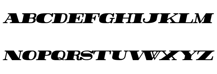 Rider Condensed ExtraBlack Italic Font LOWERCASE