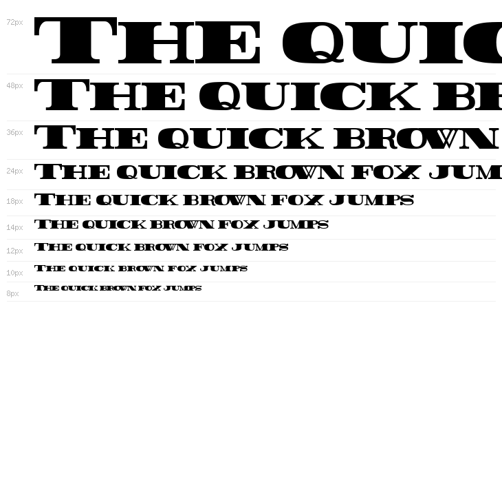 Rider Condensed ExtraBlack Waterfall