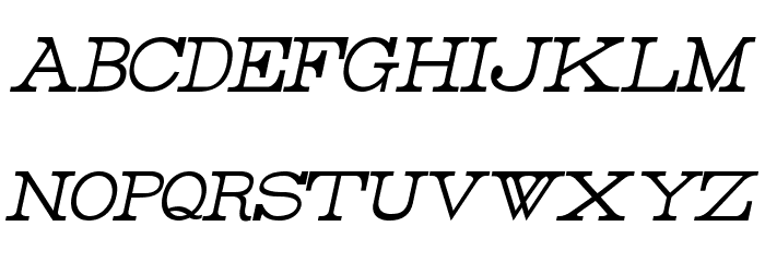 Rider Condensed Light Italic Font LOWERCASE