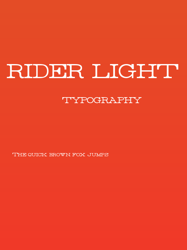 Rider Light Poster