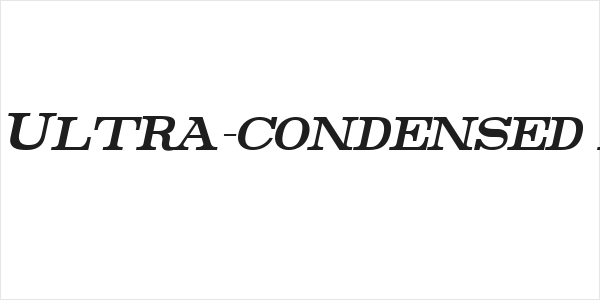 Rider Tall Ultra-condensed Bold Italic Logo