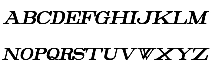 Rider Tall Ultra-condensed Bold Italic Font LOWERCASE