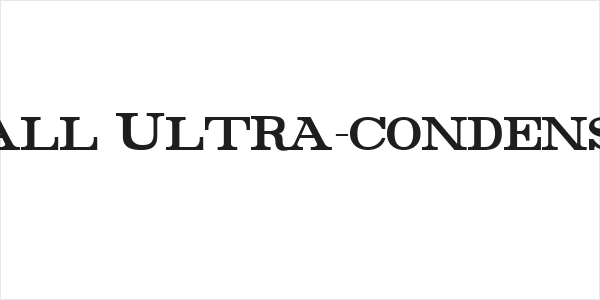 Rider Tall Ultra-condensed Bold Logo