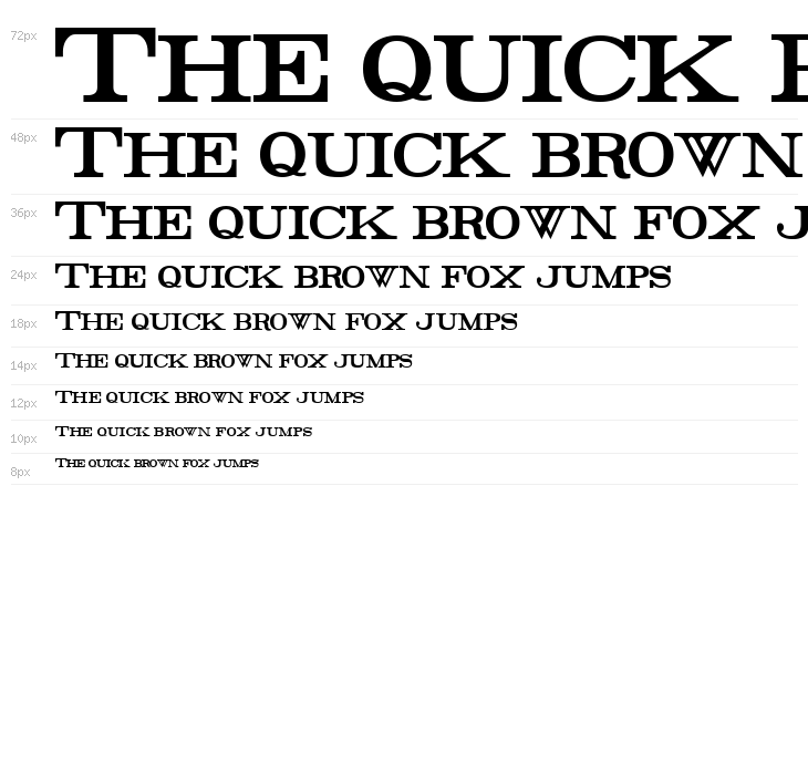 Rider Tall Ultra-condensed Bold Waterfall