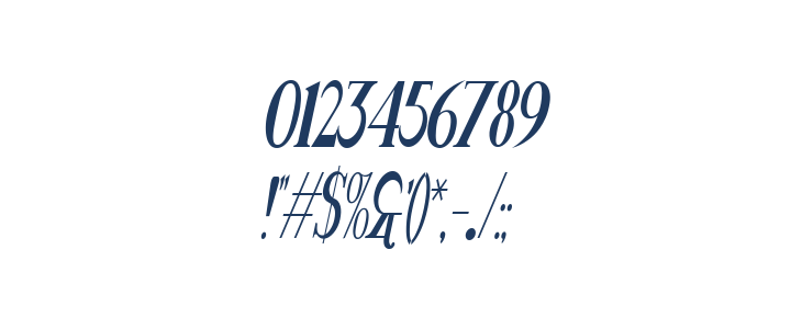 Rider Tall Ultra-condensed ExtraBlack Italic Other Characters