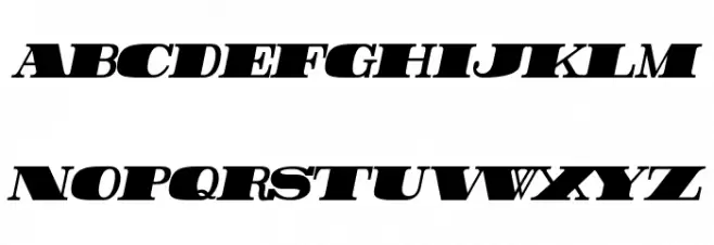 Rider Tall Ultra-condensed ExtraBlack Italic Fuentes MAYÚSCULAS