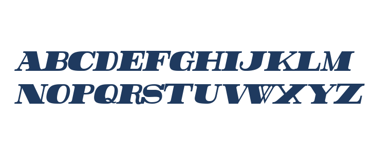 Rider Tall Ultra-condensed ExtraBlack Italic Lowercase