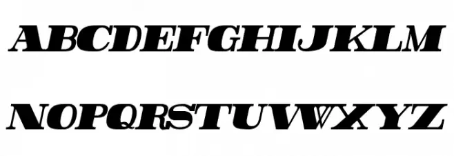 Rider Tall Ultra-condensed ExtraBlack Italic Font LOWERCASE