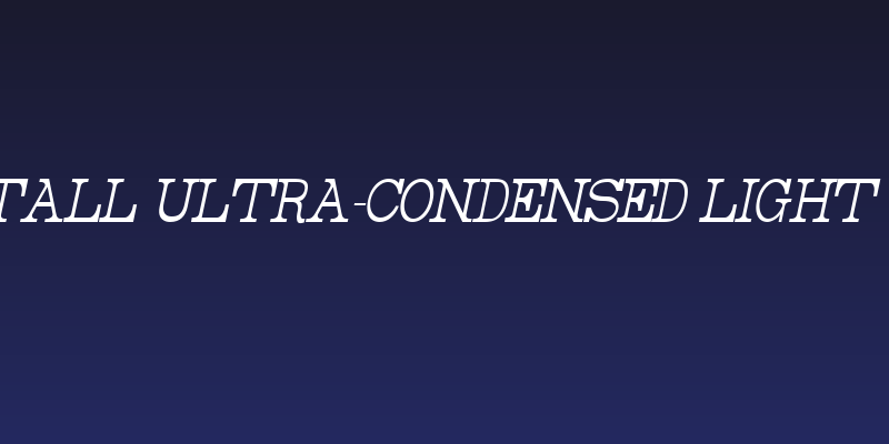 Rider Tall Ultra-condensed Light Italic Social Header
