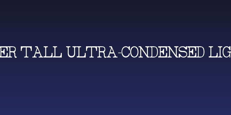 Rider Tall Ultra-condensed Light Social Header