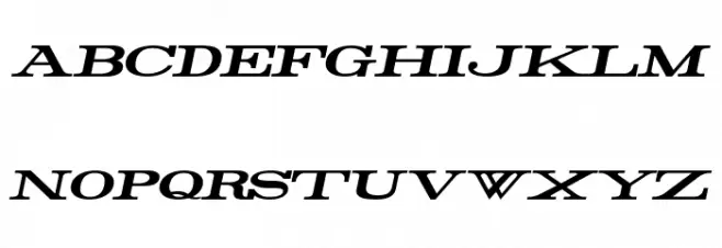 Rider Wide Expanded Bold Italic फ़ॉन्ट लोअरकेस