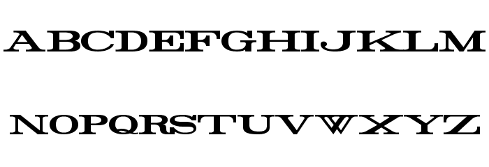 Rider Wide Expanded Bold Font LOWERCASE