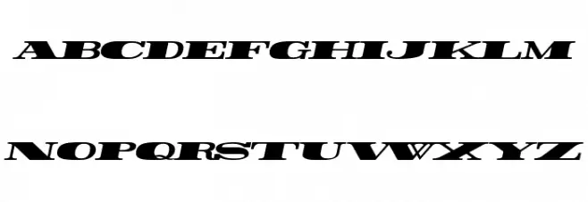 Rider Wide Expanded ExtraBlack Italic Schriftart Kleinbuchstaben