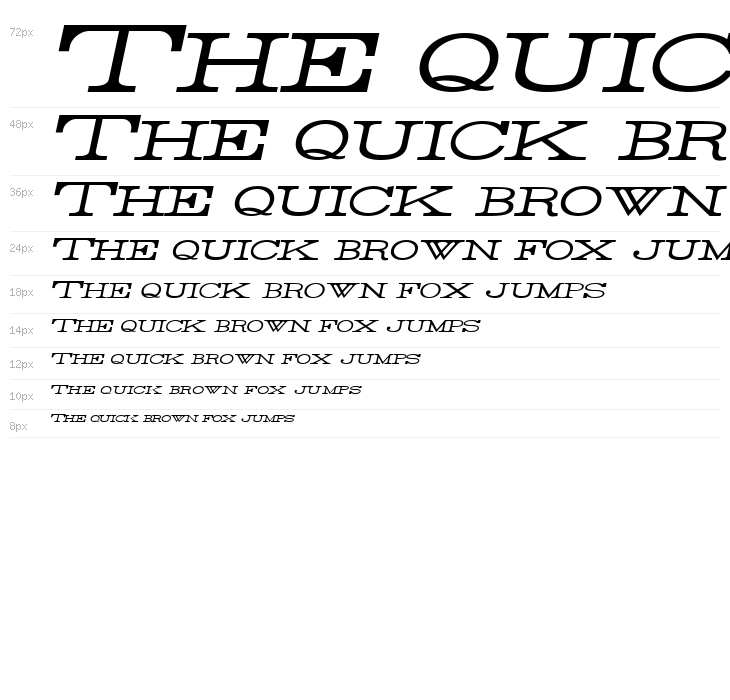 Rider Wide Expanded Light Italic Waterfall