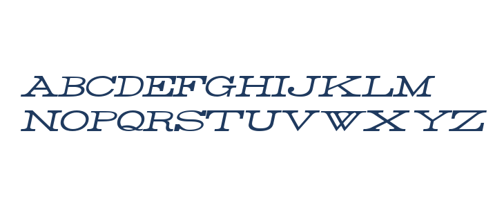 Rider Wide Expanded Light Italic Lowercase