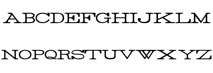 Rider Wide Expanded Light Font LOWERCASE