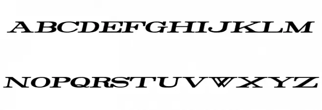 Rider Widest Ultra-expanded Bold Italic フォント 大文字