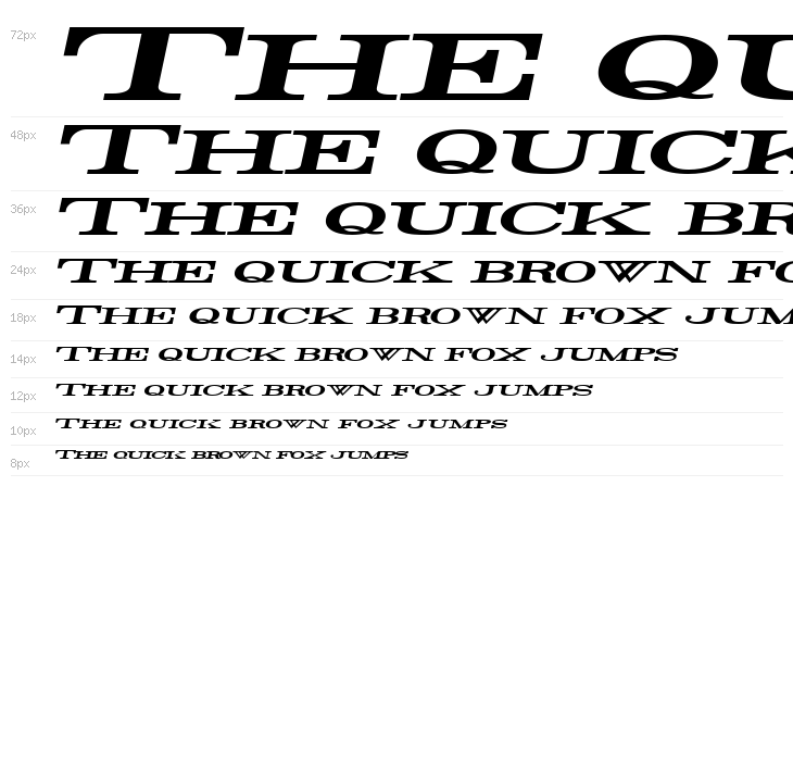 Rider Widest Ultra-expanded Bold Italic Waterfall