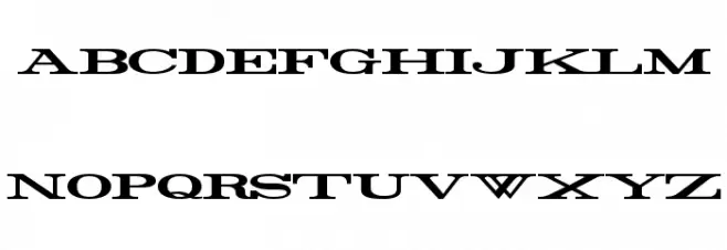 Rider Widest Ultra-expanded Bold Schriftart Kleinbuchstaben