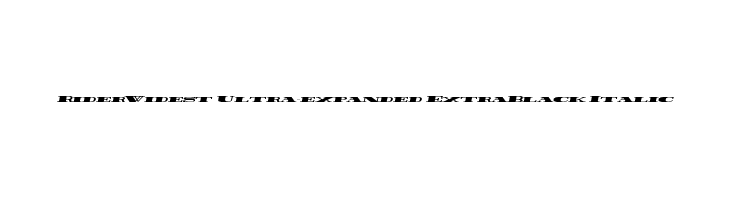 Rider Widest Ultra-expanded ExtraBlack Italic  Fuentes Gratis Descargar