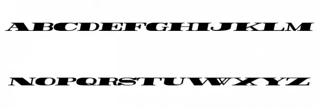 Rider Widest Ultra-expanded ExtraBlack Italic Schriftart Groß