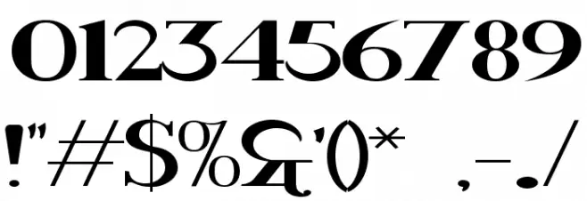 Rider Widest Ultra-expanded ExtraBlack Font OTHER CHARS