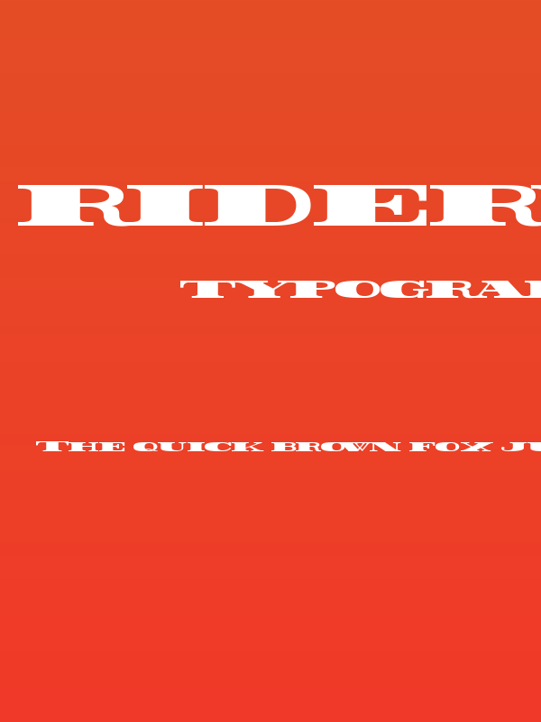 Rider Widest Ultra-expanded ExtraBlack Poster