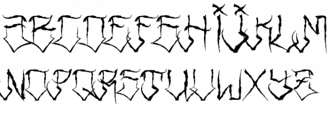 Riders Font Schriftart Groß