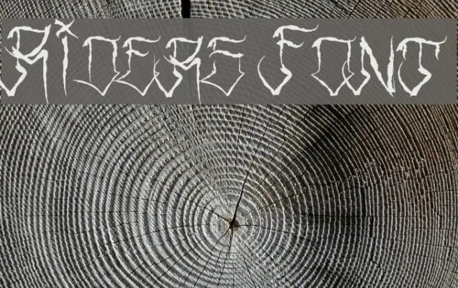 Riders Font Example 3