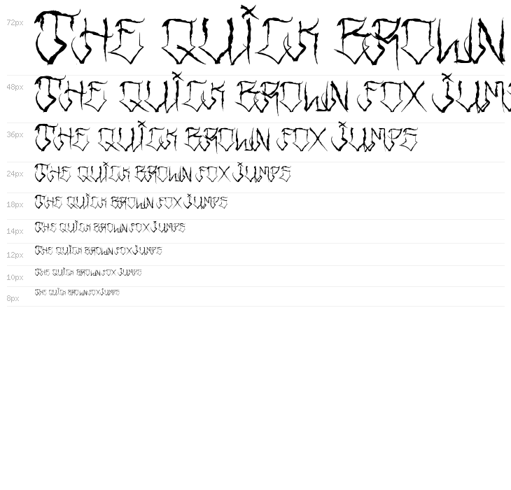 Riders Font Waterfall