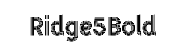 Ridge 5 Bold  baixar fontes gratis