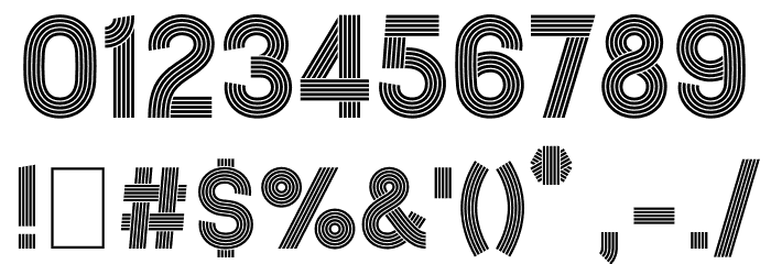 Ridge 5 Bold Font OTHER CHARS