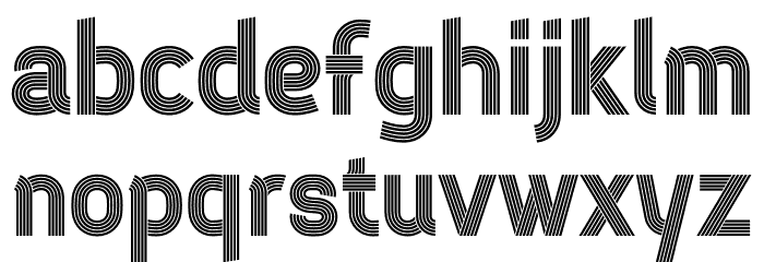 Ridge 5 Bold Font LOWERCASE