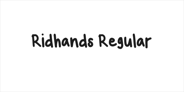 Ridhands Regular Logo