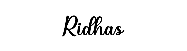 Ridhas  Frei Schriftart Herunterladen