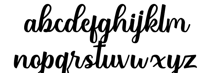 Ridhas Font LOWERCASE