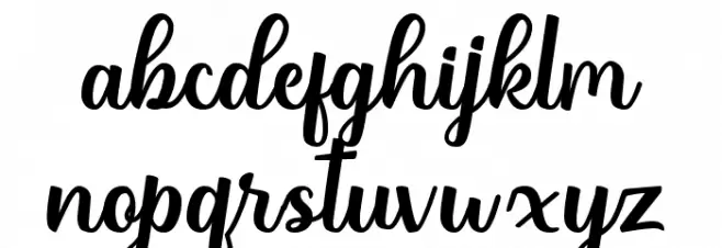 Ridhas 字体 小写