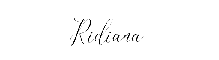 Ridiana  Free Fonts Download