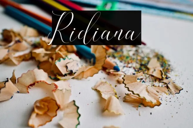 Ridiana Example 1