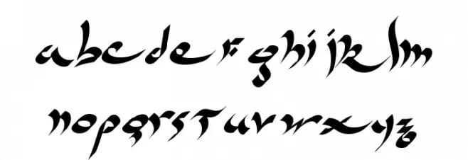 Ridicule 字体 小写