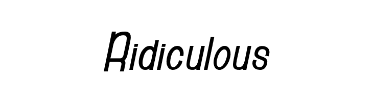 Ridiculous  les polices de caractères gratuit tlcharger