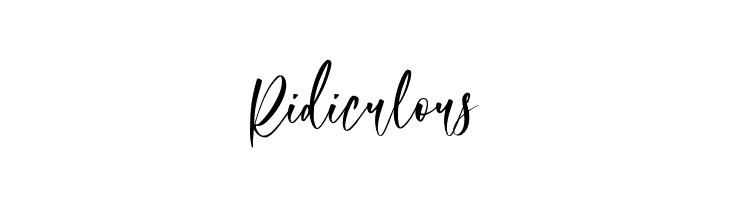 Ridiculous  Frei Schriftart Herunterladen