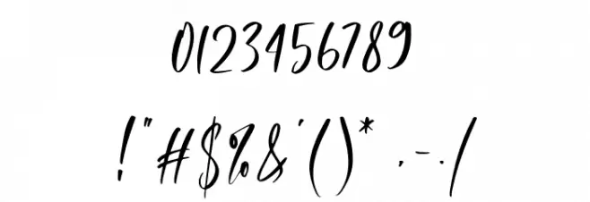 Ridiculous Font OTHER CHARS