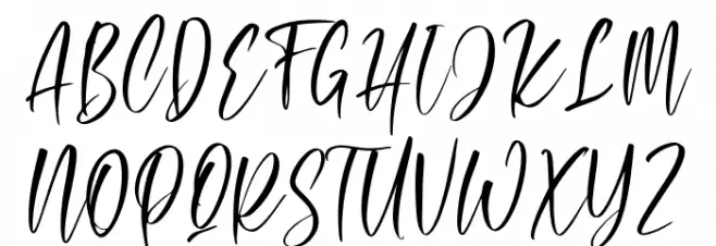 Ridiculous Font UPPERCASE