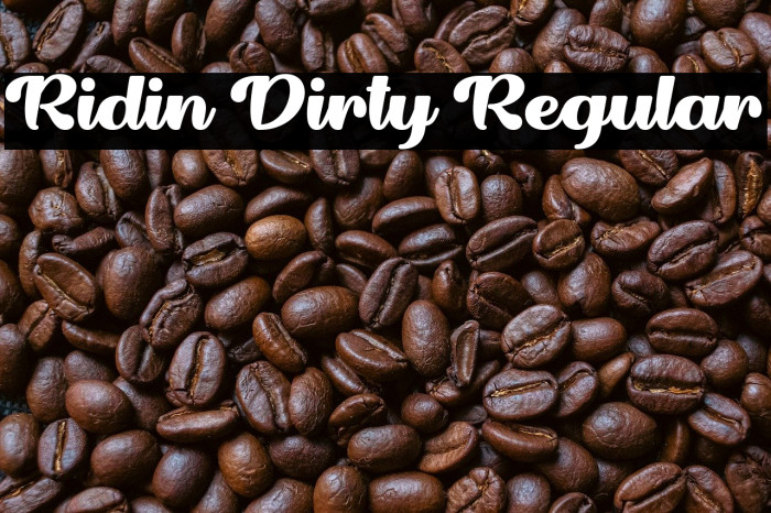 Ridin Dirty Regular Example 1