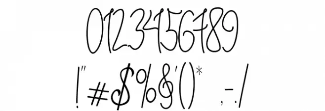 Rieesflomeo Font OTHER CHARS