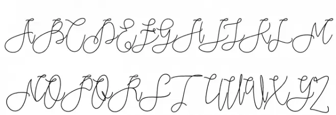 Rieesflomeo Font UPPERCASE