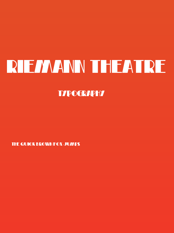 Riemann Theatre Poster